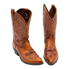 Acme Cowboy Boots Size 10 Brown VINTAGE Made In USA 969001 RARE