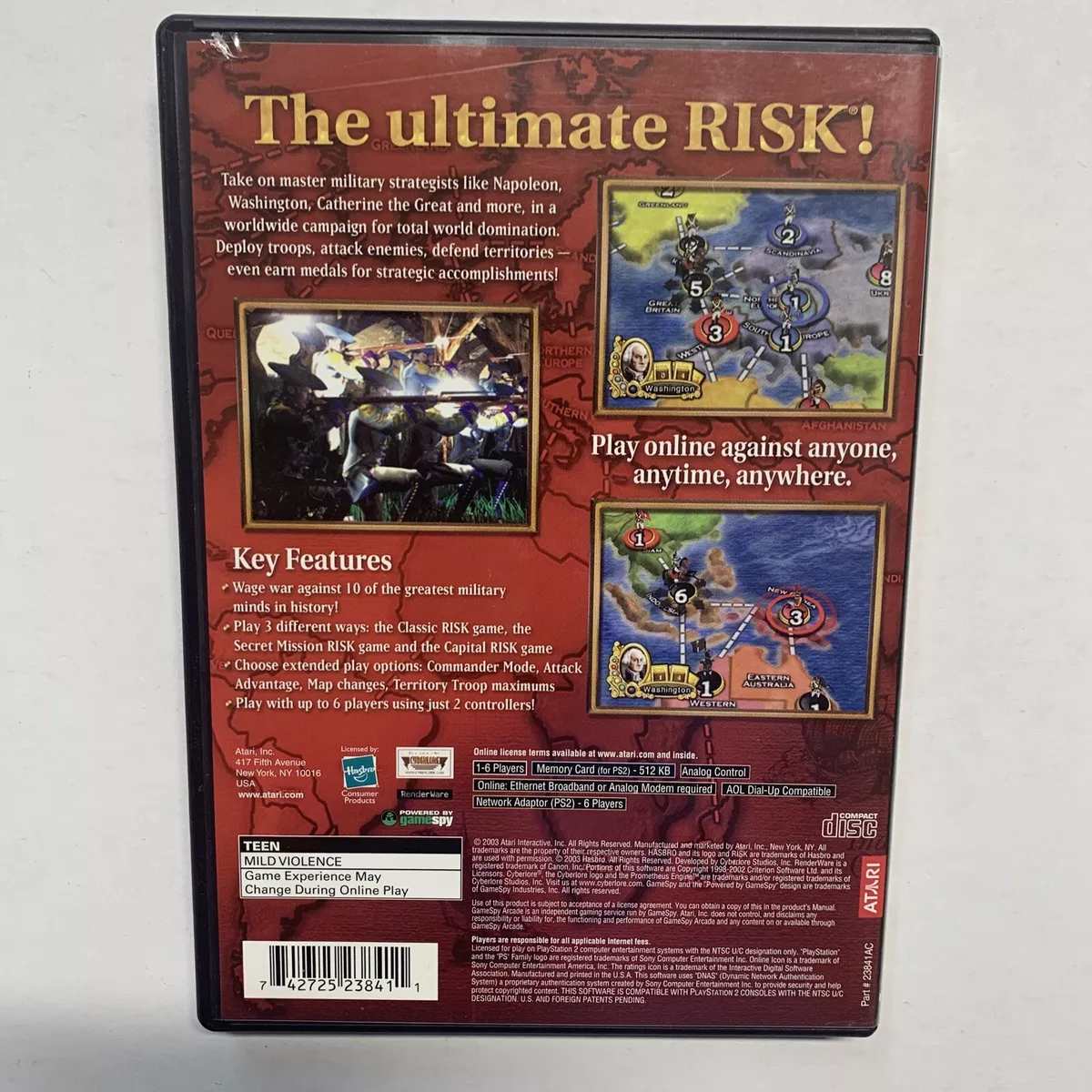 Risk Global Domination - (CIB) (Playstation 2) – Secret Castle Toys & Games