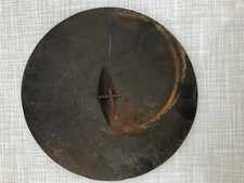 Antyczna żeliwna płyta pieca pierścień pieca Herdrink okrągły D 172 mm I