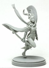 Kingdom Death Warrior of the Sun Female Miniature And Art Cards Encore Edition