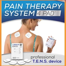 Dr. Ho's Pain Therapy System 4 Pad Professional T.E.N.S Device Back Pain Relief