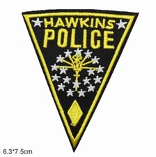 Stranger Things Hawkins Police Patch, Iron On/Sew On