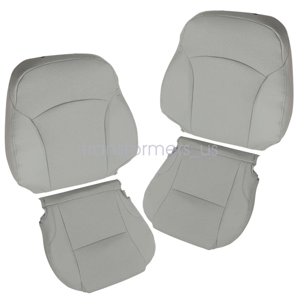 For 2006-2013 Lexus IS250 IS350 Driver / Passenger Bottom / Top Seat Cover Gray - Image 3 of 4