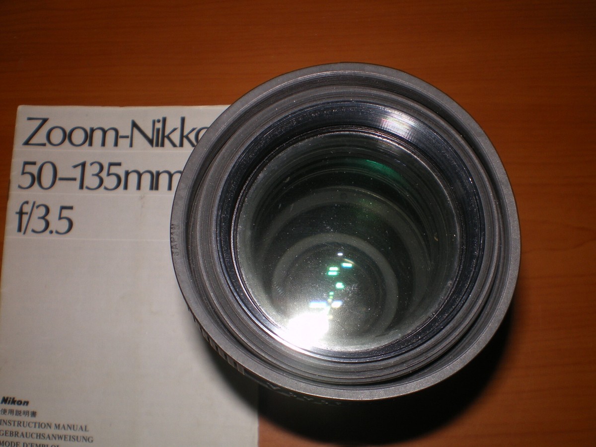 NIKON Camera Zoom Nikkor 50-135mm f/3.5 AI-S Lens w/ Both NIKON Camera Zoom Nikkor 50-135mm f/3.5 AI-S Lens w/ Both