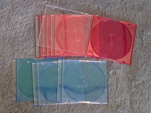 Lot of 8 Total, 3 Blue and 5 Pink CD Cases | eBay