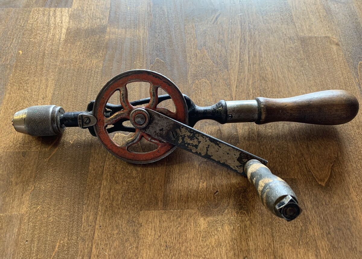Goodell-Pratt Antique Manual Hand Crank Drill. | eBay Goodell-Pratt Antique Manual Hand Crank Drill. | eBay