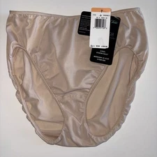 Vanity Fair Cool Essentials Beige Hi Cut Brief Panty Panties Size 7