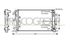 Kühler Motorkühlung Für Mercedes SPRINTER 4 6-t Kasten B906 2006-2021 Kühler Motorkühlung Für Mercedes SPRINTER 4 6-t Kasten B906 2006-2021