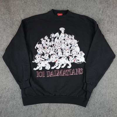 Vintage Disney Sweatshirt Mens XL Black 101 Dalmatians Pongo