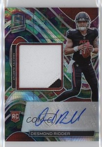 2022 Panini Spectra Celestial Prizm /99 Desmond Ridder RPA Rookie Patch Auto RC