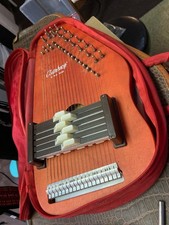 Vintage Oscar Schmidt Easy Chord Autoharp OS-6 SIX BUTTON Auto Harp w/case/paper