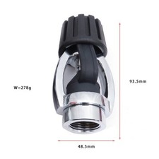 Scuba-Diving-Din To Yoke Adapter Converter For Din 1 Stage With Dust Cap Brass