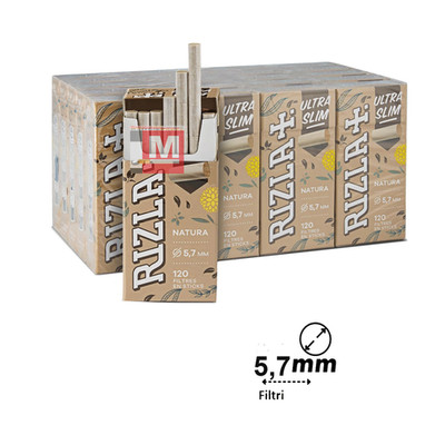Filtri Rizla Natura Ultra Slim 5,7mm Ecco   20 x 120 Filtrini   Zigarettenfilter