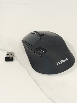 Logitech M720 Triathlon Wireless Mouse w/ Unifying Receiver AS IS Parts Repair