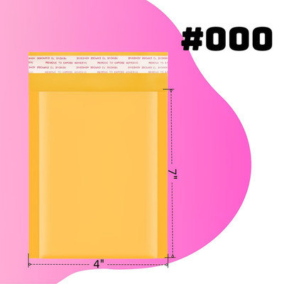 4X7 Kraft Bubble Mailer Padded Envelopes Self Seal Shipping Bags Packaging