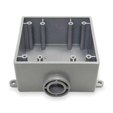 Cantex 5133380 Weatherproof Electrical Box, 37.3 Cu In, Fse Box Type, 2 Gangs,