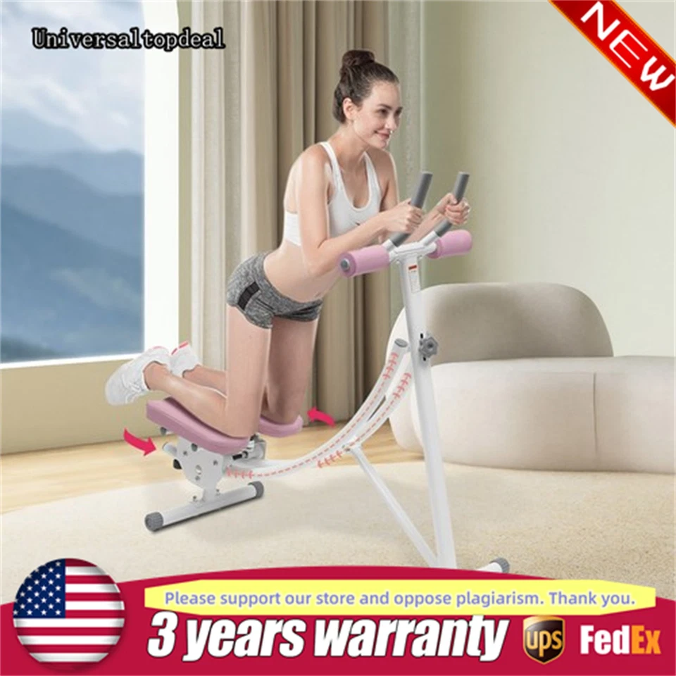 Ab Workout Equipment Adjustable Ab Machine Full Body Workout Home Gym Strength - Image 1 of 1