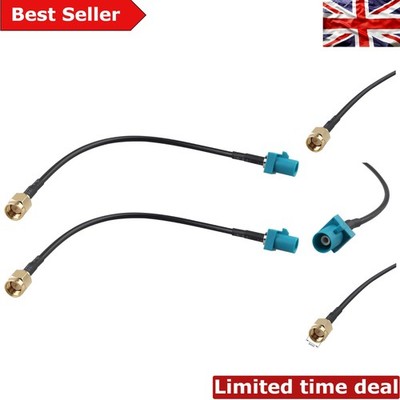 2 Stück Low Loss RG174 Fakra Z auf SMA Stecker Fahrzeug Antenne Adapter Kabel - 6 Zoll