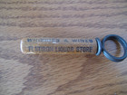 Antique Corkscrew FLATIRON LIQUOR STORE Bottle Opener Canton, OH Advertising VTG — photo 2