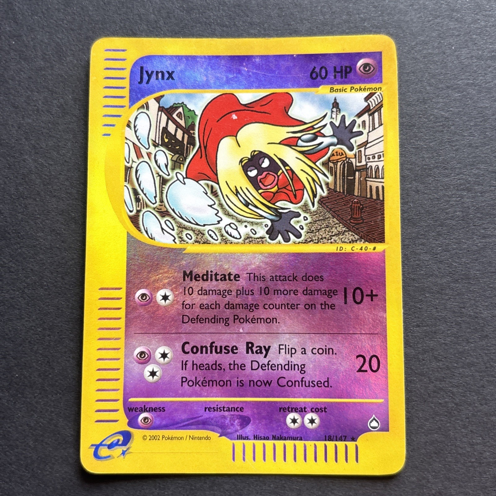 Pokemon Card JYNX  Aquapolis 18/147  Reverse Holo Rare MP fast shipping 🇬🇧 