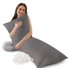 Memory Foam Body Pillow with Pillowcase, Soft Large Long Bed Pillow for Adult.