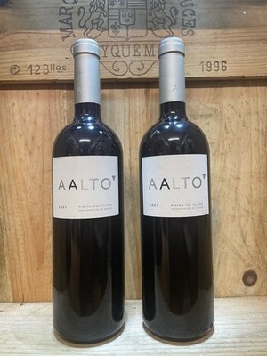 2 Fl. Bodegas Aalto Ribera del Duero 2007 mit 14,5%vol. und 0,75ltr.