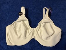 Bali Bra Size 38DD White Style 3385 Passion For Comfort Underwire Minimizes NWT