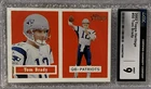 2002 Topps Heritage Tom Brady #50 - The GOAT - Patriots QB - PSA Mint 9