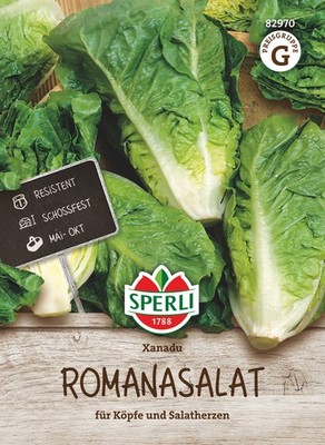 Romanasalatsamen Xanadu   Knackige, nussige Salatherzen ganze Saison Sperli
