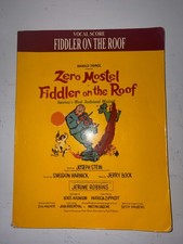 Harold Prince - Vocal Score - Fiddler on the ...
