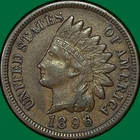1896 Indian Head Cent Choice Extremely Fine XF+ Coin #41591