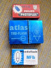 3 x packs vintage flashbulbs Philips Mazdaflash Atlas