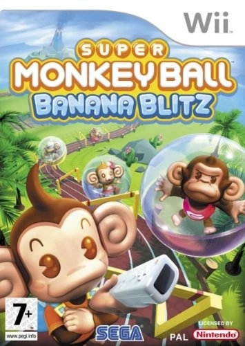 SUPER MONKEY BALL BANANA BLITZ - NINTENDO WII - PAL ESPAÑA - SEGA BLIZT