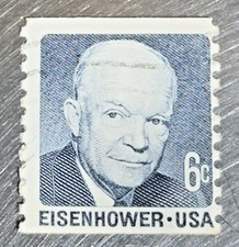 Dwight D Eisenhower President 5 Star General Army World War II  USA 6c Postage