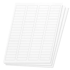 OfficeSmartLabels Blank, Rectangular, 1/2 x 1-3/4 Return Address Labels for L...
