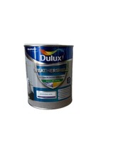Image of Dulux Weathershield Quick-Dry Satin Exterior Paint 750ml Pure Brilliant White