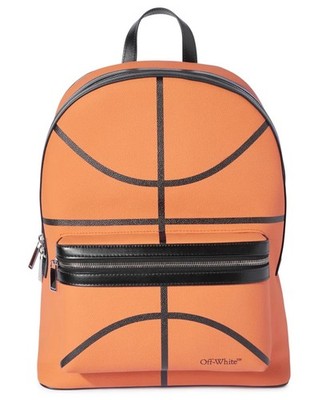 OFF-WHITE BASKETBALL ROUND LOGO BACKPACK BACKPACK MADE IN ITALY OMNB109F24LEA0012010