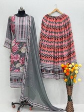 SALWAR KAMEEZ PAKISTANI INDIAN WEDDING PARTY WEAR DRESS BOLLYWOOD SUIT SHARARA