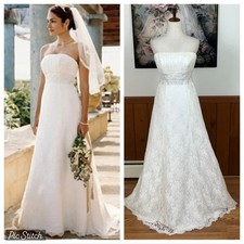 Gorgeous David's Bridal Allover Lace Wedding Gown 