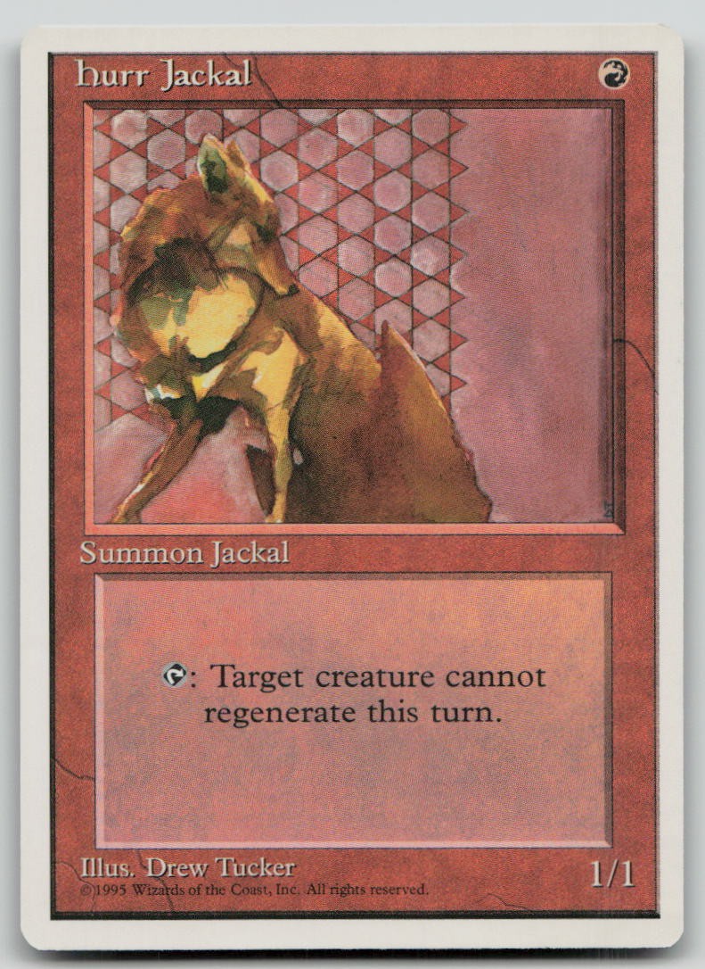 Hurr Jackal [Fourth Edition - 203] Moderately Played Rare Magic