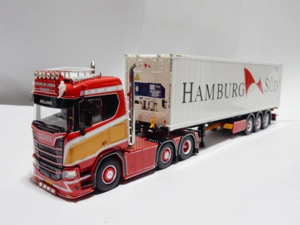 Tekno Scania R V8 40ft Container Trailer 1/50 Diecast Truck Model Collectible - Image 4 of 4