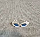 Vintage Barbie White Glitter Sunglasses