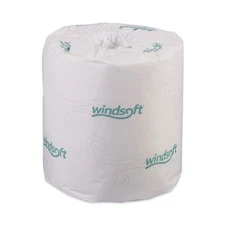 Windsoft 2240B 2-Ply Individually Wrapped Bath Tissue - White (96 Rolls/Carton)