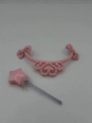 Vintage Cabbage Patch Kids 2005 Slumber Party 2pc Set: Pink Tiara & Star Wand