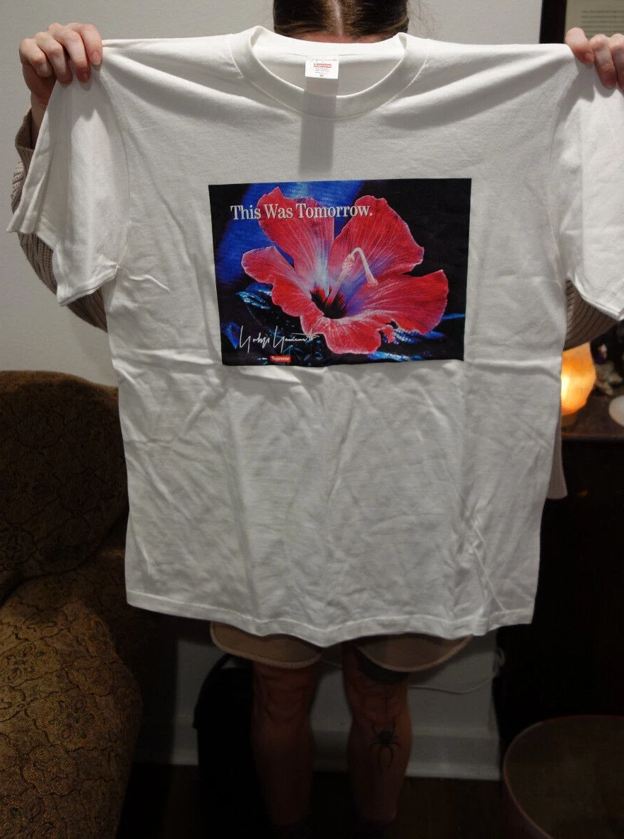 September 2020 Supreme Yohji Yamamoto This Was Tomorrow White T-Shirt Size M