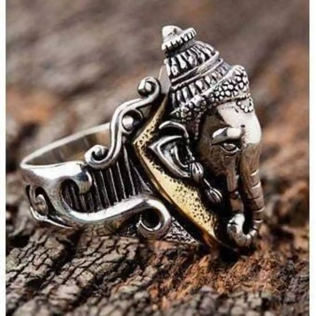 Sterling Silver Hindu God Ganesh Ring | eBay