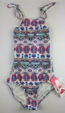 Seafolly Girls Aztec Folk One-Piece Swimsuit, Multi, Size 8 AUS 