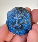 Blue Labradorite Lion Carving LA139