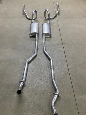 1967-1969 OLDSMOBILE CUTLASS, 442 DUAL EXHAUST SYSTEM, ALUMINIZED | eBay
