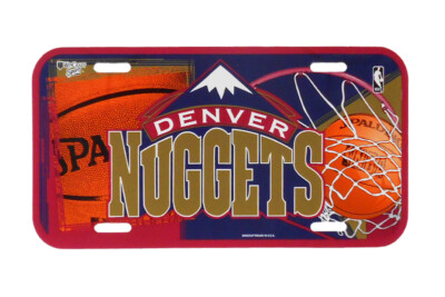 Denver Nuggets Wincraft NBA Plastic License Plate 